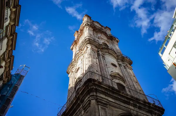 Malaga, Endülüs, Costa de Sol, İspanya. Malaga Katedrali 'nin mimari fotoğrafı. 8 Mart 2025