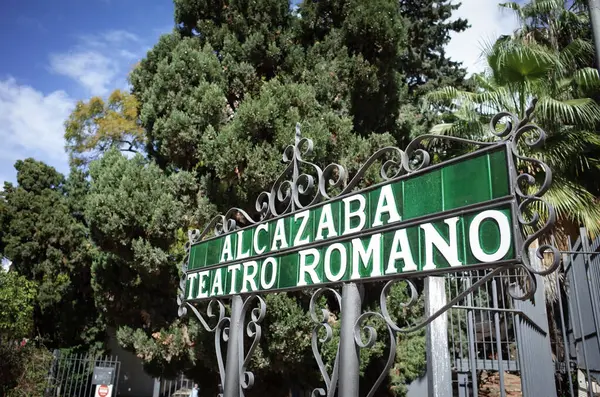 Malaga, Endülüs, Costa de Sol, İspanya. Malaga City 'den şehir manzarası. Alcazaba ve Roma Tiyatrosu İşareti. 9 Mart 2025