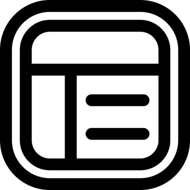 Tek bir harf simgesinin vektör illüstrasyonu