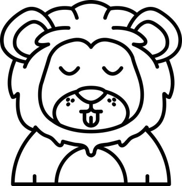 Ayı çizgi film vektör illüstrasyonu