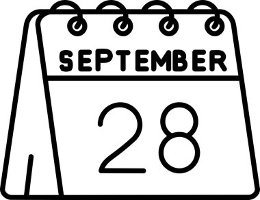 Ağustos 'un 20' si - takvimli tek günlük takvim