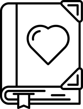 dizüstü bilgisayar aşk simgesi ana hatlar biçiminde