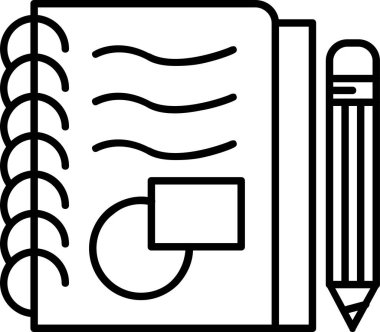 kalem simgesi vektör illüstrasyonu