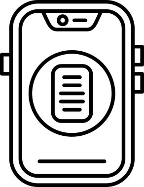 Vektör akıllı telefon simgesi illüstrasyonu