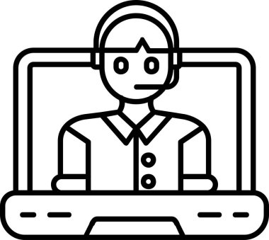 avatar bilgisayar simgesi ana hat biçiminde