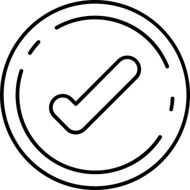 Moda biçimi izole edilmiş arkaplanda işaret simgesini işaretle