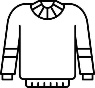 Süveter giysisi simgesi ana hatlarıyla