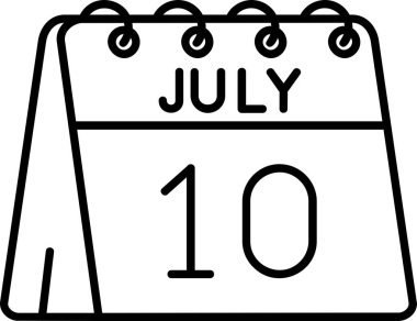 Takvim simgesi tasarımı, vektör illüstrasyonu