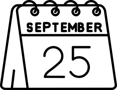 Ağustos 'un 23' ünde, Eylül 'ün siyah takvimi.