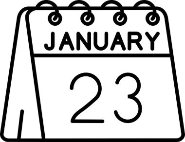 Tek günlük takvimde 23 Ocak tarihi
