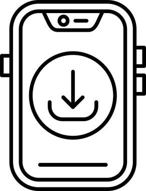 Akıllı telefon. Tasarım simgesi. mobil ve web