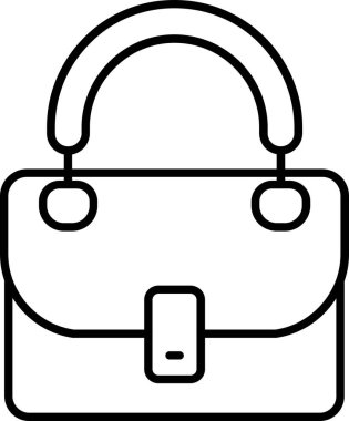 çanta çanta çanta simgesi ana hat biçiminde