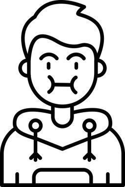 avatar erkek çocuk simgesi ana hatlarıyla