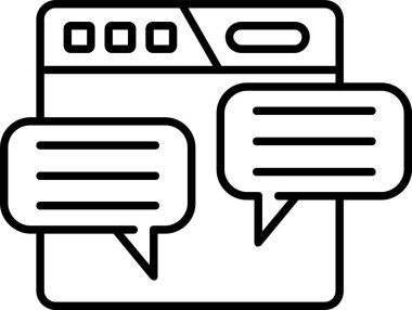 ileti sohbet simgesi