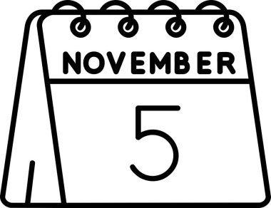 Takvim simgesinin vektör illüstrasyonu