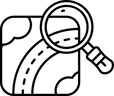 Arama büyüteç simgesini