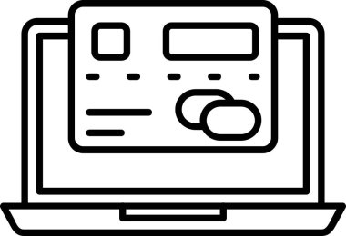 bilgisayar ekranı dizüstü simgesi