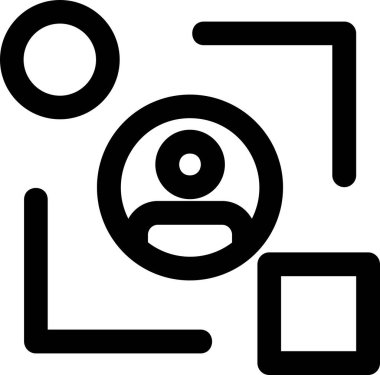 kamera fotoğraf simgesi ana hat biçiminde