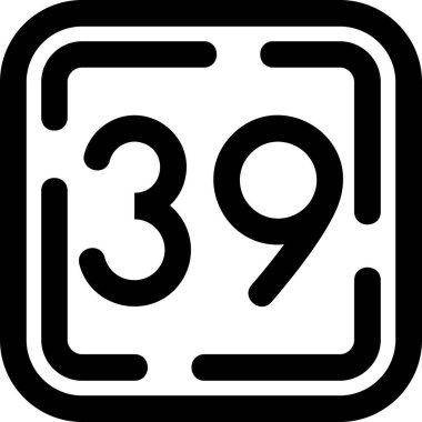 8 numaralı simge, vektör illüstrasyonu