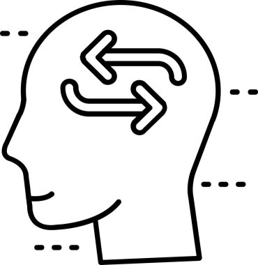 Beyin insan beyni simgesi ana hatlarda