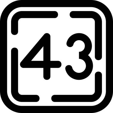 Özet biçiminde 45 numaralı simge