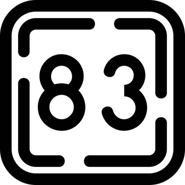 9 numara 8 simgesi, beyaz arkaplanda vektör illüstrasyonu