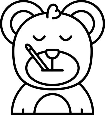 Bir oyuncak ayının vektör çizimi