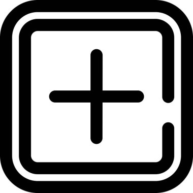 Artı. Web simgesi basit illüstrasyon