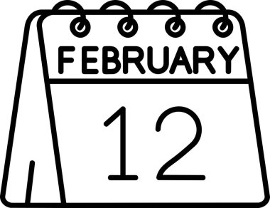 Şubat 24 - Takvim simgesi tasarımı