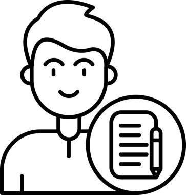 avatar erkek simgesi taslak biçiminde