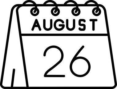 Takvim simgesinin vektör illüstrasyonu