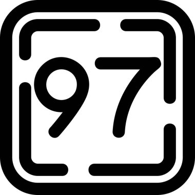 9 numaralı simge sembolü tasarımı, beyaz arkaplanda vektör illüstrasyonu