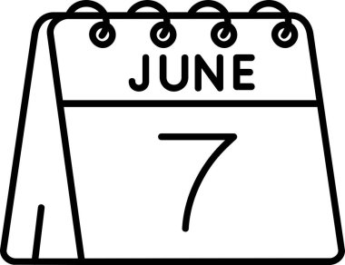 Takvim simgesinin vektör illüstrasyonu