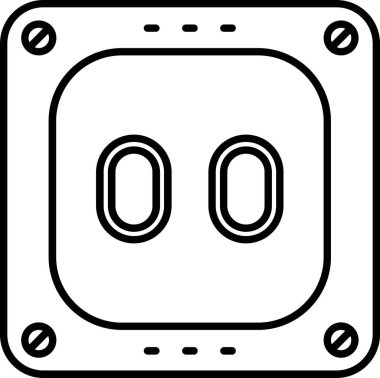 Modern bir gaz ikonunun vektör illüstrasyonu