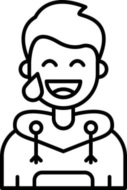 Man simge vektör illüstrasyonunu ara