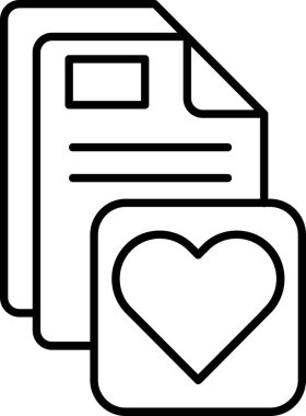 belge dosya simgesi ana hat biçiminde