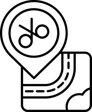 konum navigasyon haritası simgesi