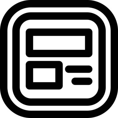 Kart simgesi, vektör illüstrasyonu