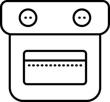 Taslak biçiminde kredi kartı simgesi