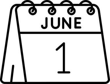 Takvim simgesi, vektör illüstrasyonu basit tasarım