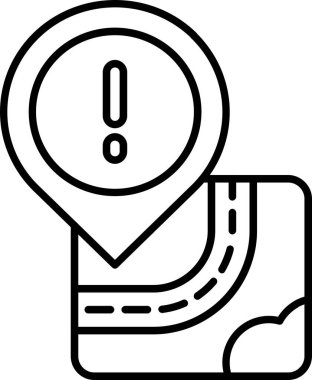 Uyarı e- posta uyarı simgesi ana hat biçiminde