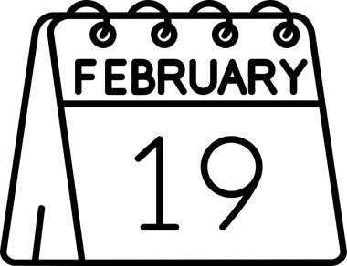 Tek bir gün simgesinde 11 Şubat tarihli randevu