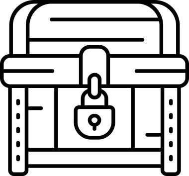 Güvenlik kilidi simgesini ana hat biçiminde kilitle