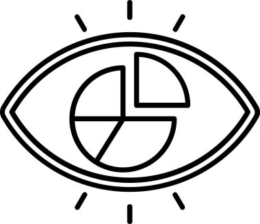 Göz simgesi vektör illüstrasyonu