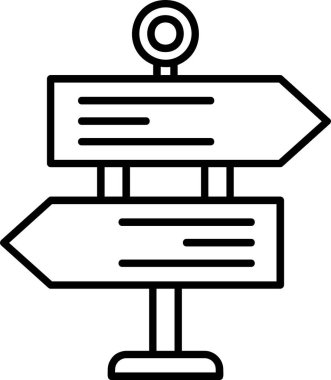 yön konum haritası simgesi