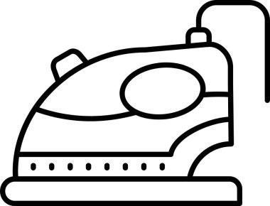 Elektrik demiri. Web simgesi basit illüstrasyon