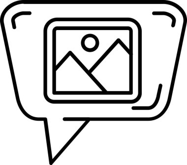 ileti simgesi, vektör illüstrasyonu