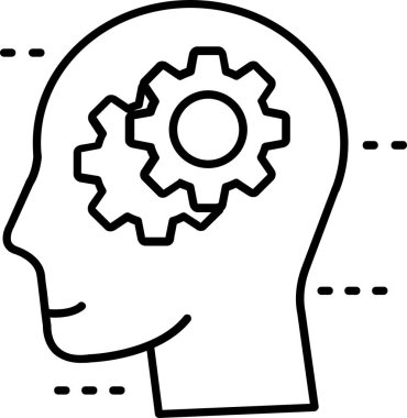 iş yönetimi konsepti simgesi ana hatlar biçiminde