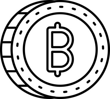 bitcoin. Web simgesi basit tasarım