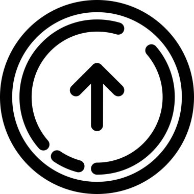 Bir çember simgesinin vektör illüstrasyonu